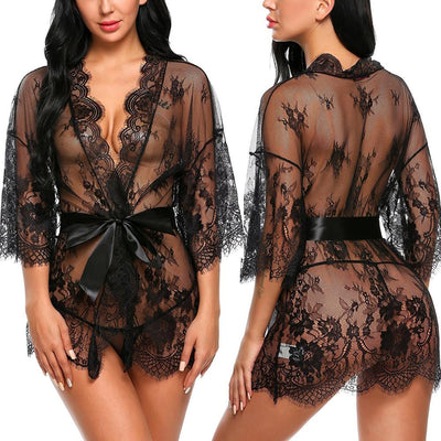 SIlky Lingerie Lace Night Dress